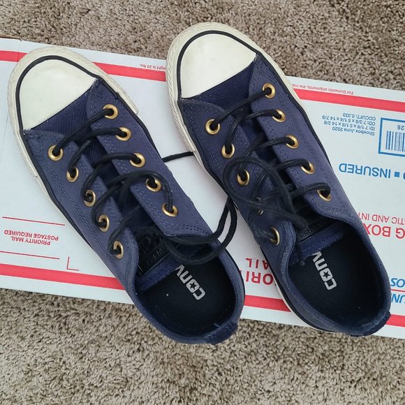 Converse Crafted Suede Low Tops/Navy/Unisex - Picture 9 of 10